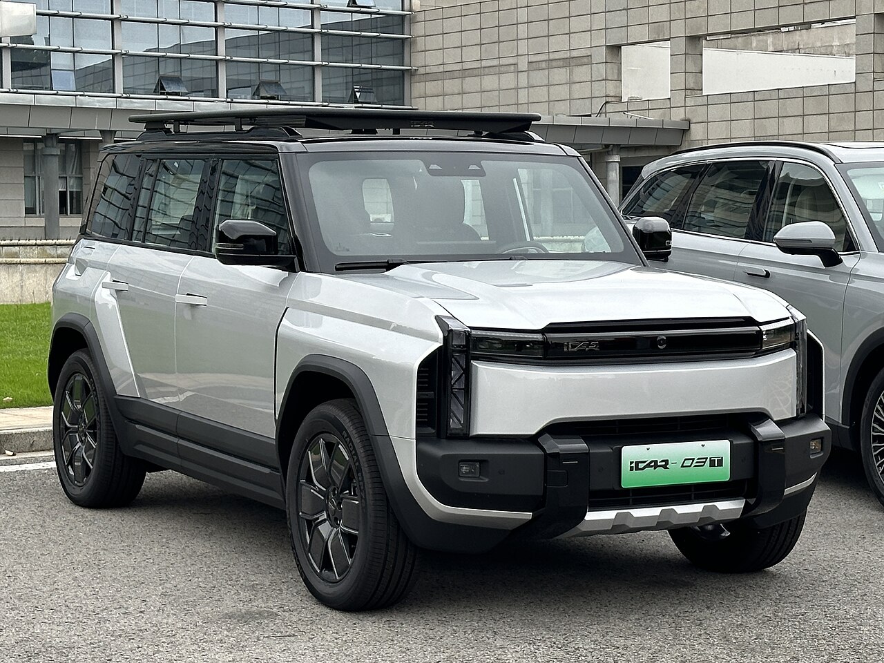 iCar 03T สีเงิน SUV ทรงกล่องจากจีน รถพื้นฐานเดียวกับ JAECOO 6T